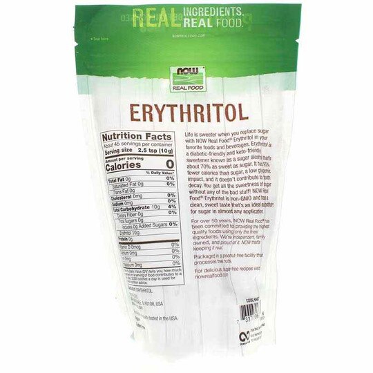 Erythritol, 1 Lbs, NOW
