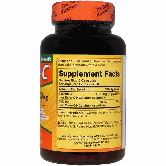 Ester-C Non-Acidic 500 Mg, 120 Capsules, AH