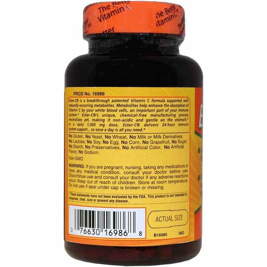 Ester-C Non-Acidic 500 Mg, 120 Capsules, AH