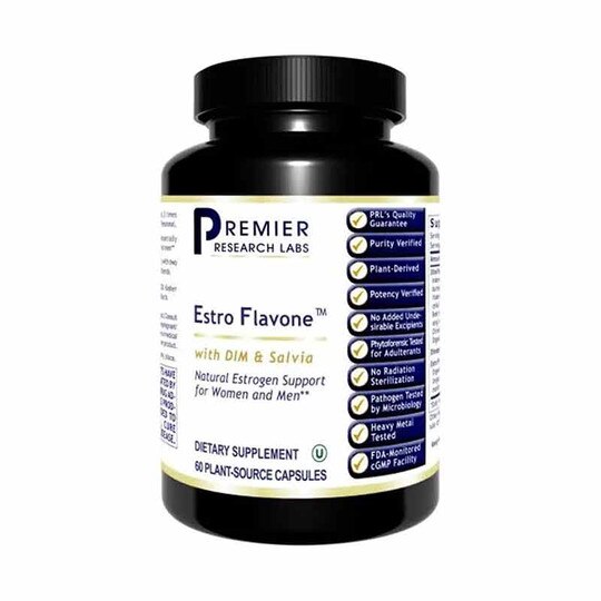 Estro Flavone Natural Estrogen Support, 60 Capsules, PRL