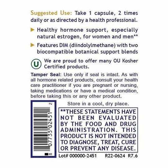 Estro Flavone Natural Estrogen Support, 60 Capsules, PRL