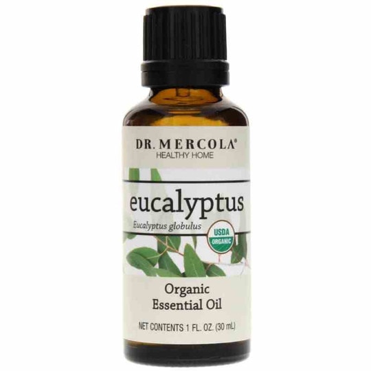 Eucalyptus Organic Essential Oil, 1 Oz, DRM