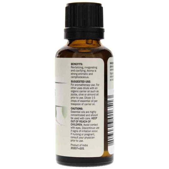 Eucalyptus Organic Essential Oil, 1 Oz, DRM