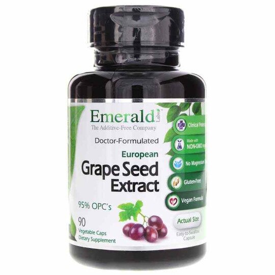 European Grape Seed Extract, 90 Veg Capsules, EMD