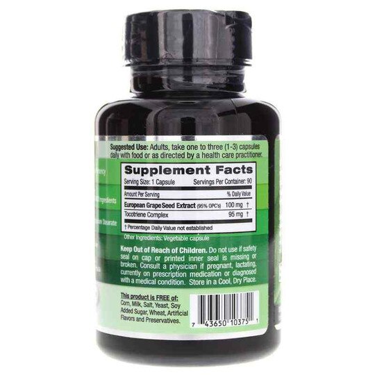 European Grape Seed Extract, 90 Veg Capsules, EMD