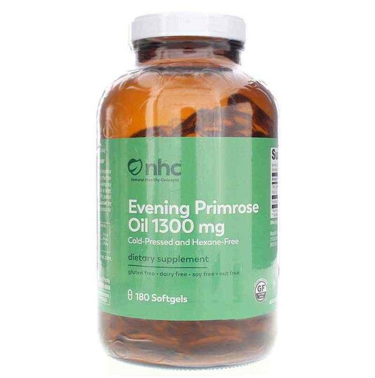 Evening Primrose Oil 1,300 Mg, 180 Softgels, NHC