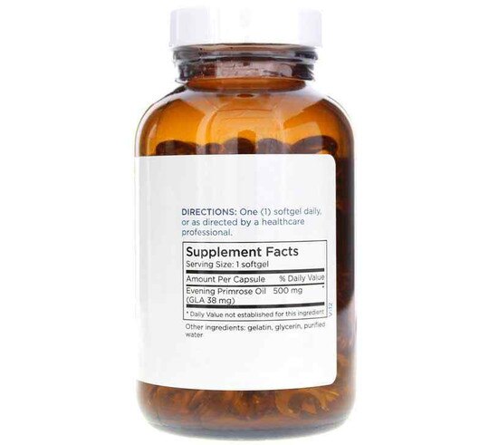 Evening Primrose Oil 500 Mg, 180 Softgels, MTM