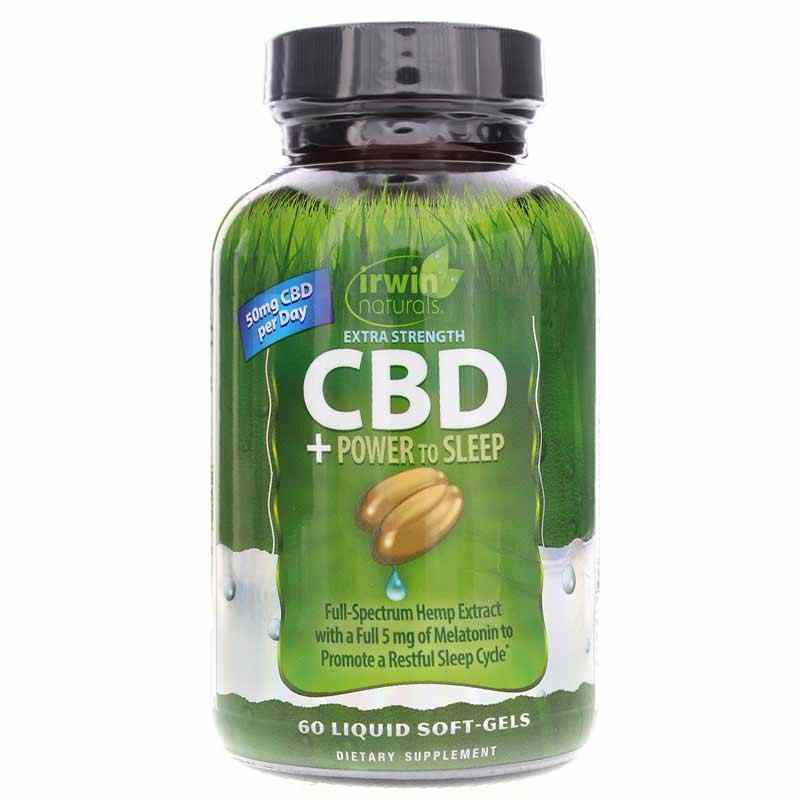 Extra Strength CBD + Power to Sleep, Irwin Naturals
