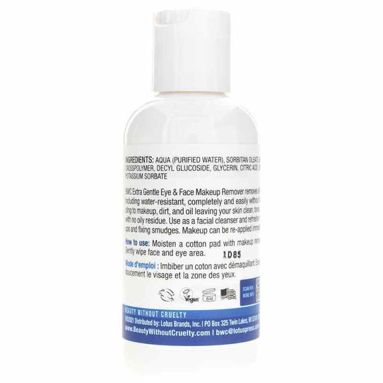 Eye & Face Makeup Remover Extra Gentle, 4 Oz, BWC