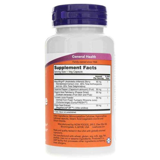 Eye Moisturize with MaquiBright, 60 Veg Capsules, NOW