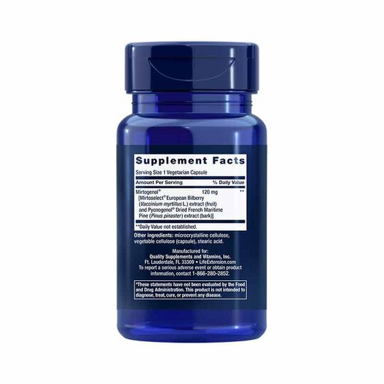 Eye Pressure Support with Mirtogenol, 30 Veg Capsules, LFE