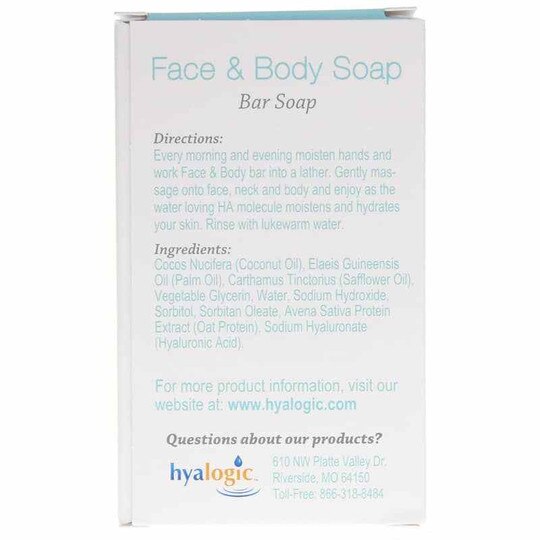Face & Body Soap with Hyaluronic Acid, 4 Oz, HYG