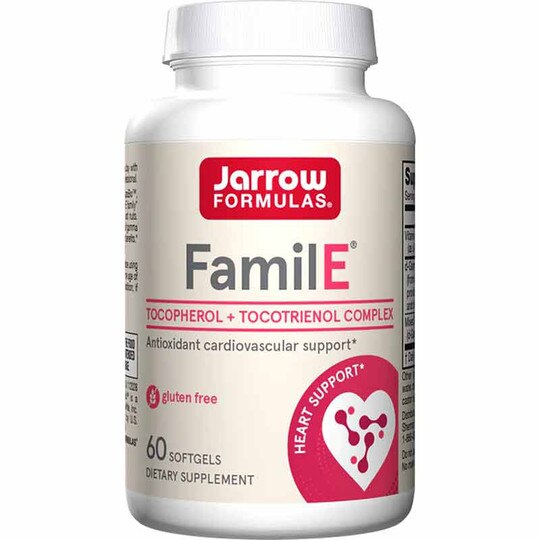 Famil-E Vitamin E 60 IU, 60 Softgels, JRF