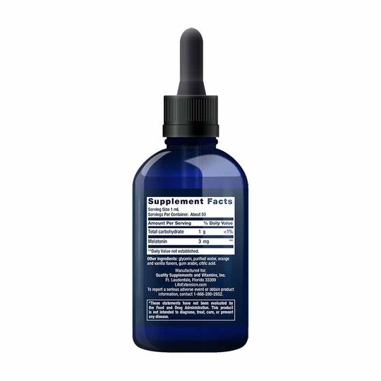 Fast-Acting Liquid Melatonin Citrus-Vanilla, 2 Oz, LFE