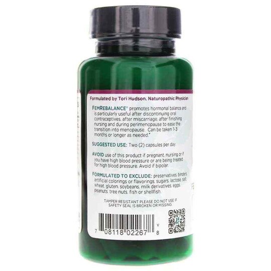 Fem Rebalance, 60 Veg Capsules, VTA