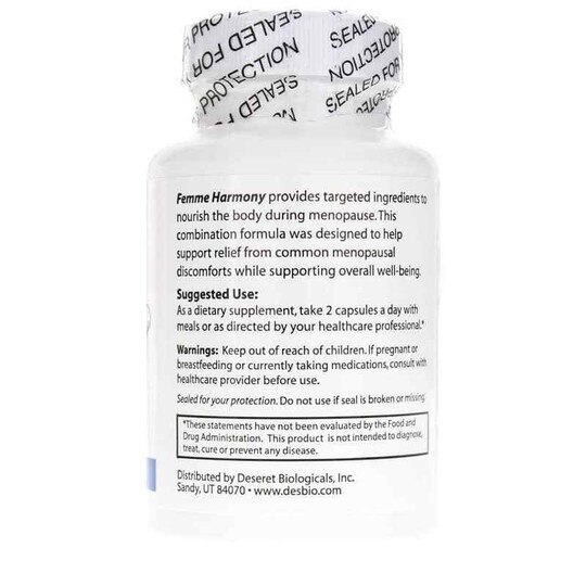 Femme Harmony, 60 Veg Capsules, DB