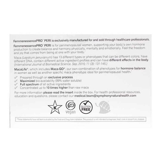 FemmenessencePRO Peri Menopause, 180 Vegan Capsules, SNH