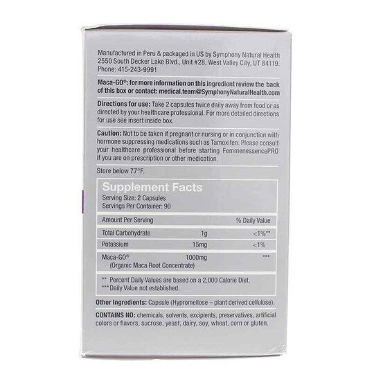 FemmenessencePRO Post Menopause, 180 Vegan Capsules, SNH