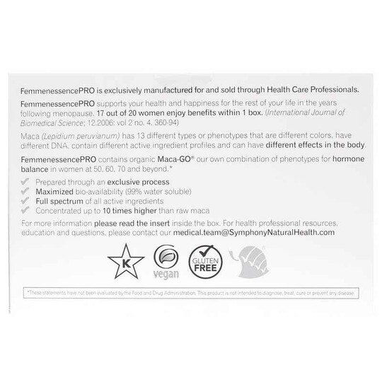 FemmenessencePRO Post Menopause, 180 Vegan Capsules, SNH