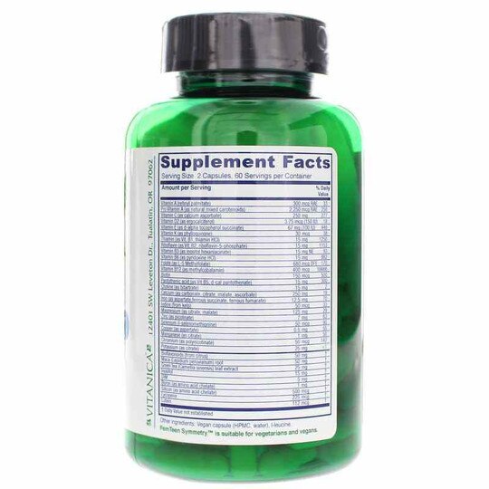 FemTeen Symmetry Pro, 120 Vegan Capsules, VTAP