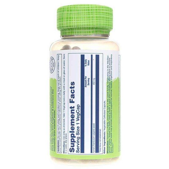 Fennel 450 Mg, 100 Veg Capsules, SLR