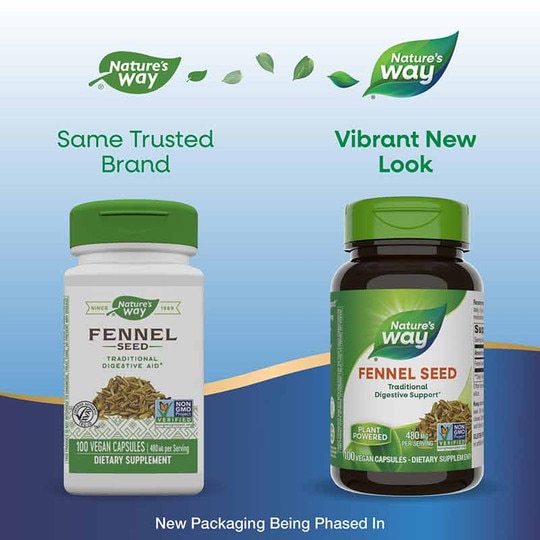 Fennel Seed, 100 Vegan Capsules, NWA