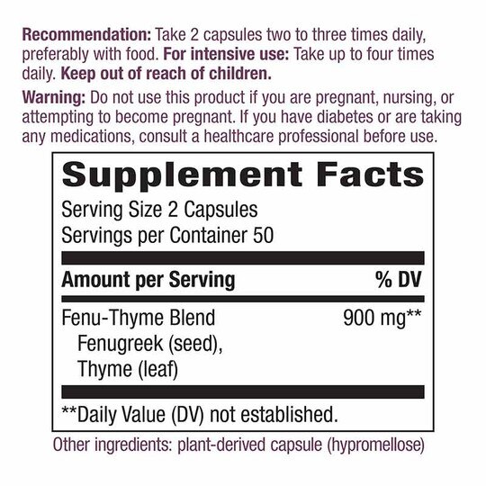 Fenu-Thyme, 100 Veg Capsules, NWA