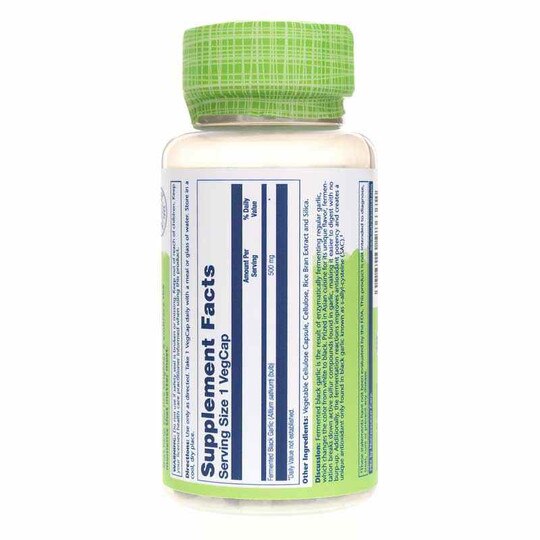 Fermented Black Garlic 500 Mg, 50 Veg Capsules, SLR