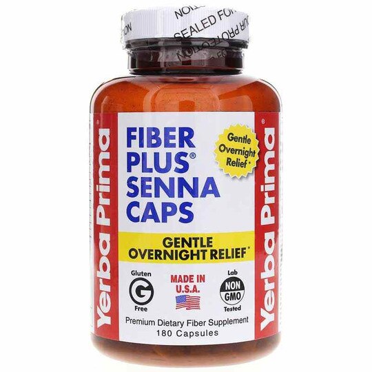 Fiber Plus Senna Caps, 180 Capsules, YPMA