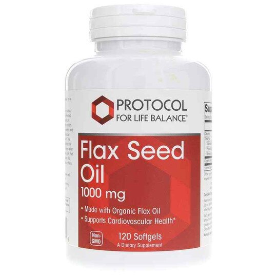 Flax Seed Oil 1,000 Mg, 120 Softgels, PFLB