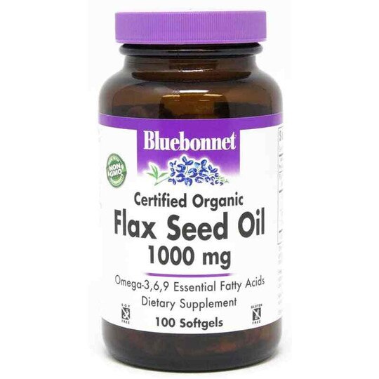 Flax Seed Oil Certified Organic 1000 Mg,