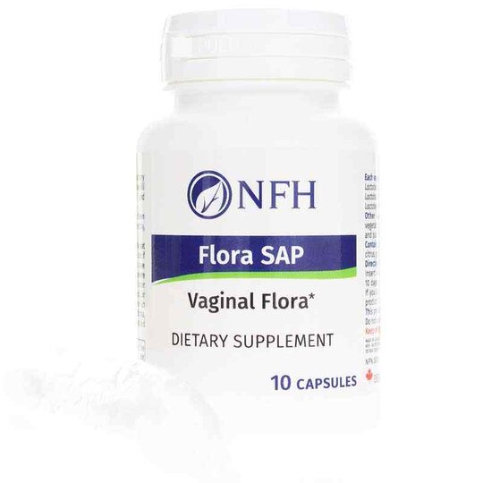 Flora SAP Vaginal Flora, 10 Suppositories, NFH