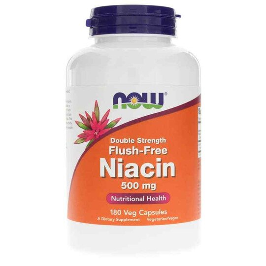 Flush-Free Niacin 500 Mg Double Strength, NOW