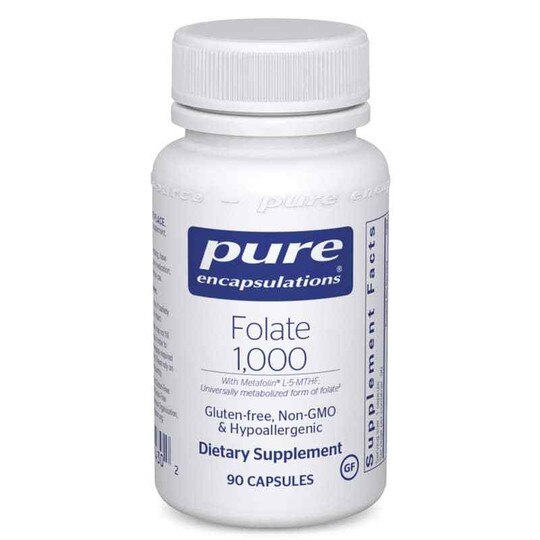 Folate 1000, 90 Capsules, PEC