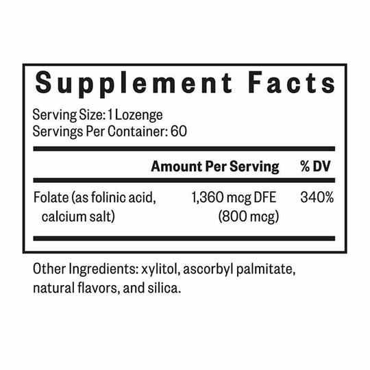 Folinic Acid Lozenge 800Mcg, 60 Lozenges, SKH