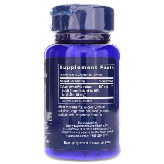 Forskolin 10 Mg, 60 Veg Capsules, LFE