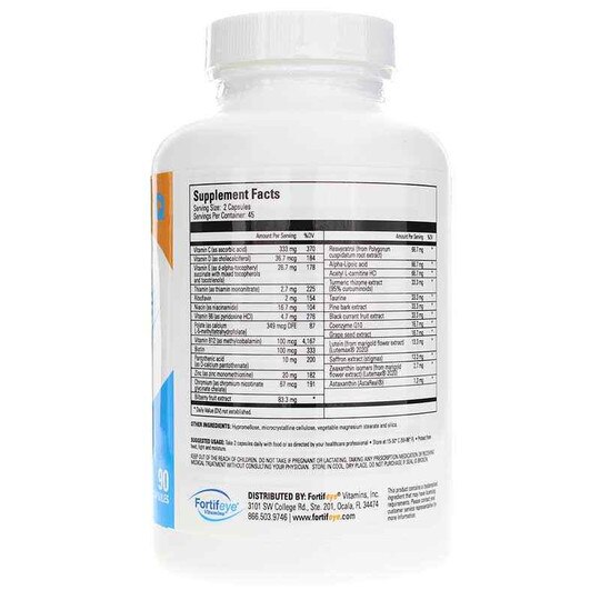 Fortifeye Next Gen Complete, 90 Capsules, FFV