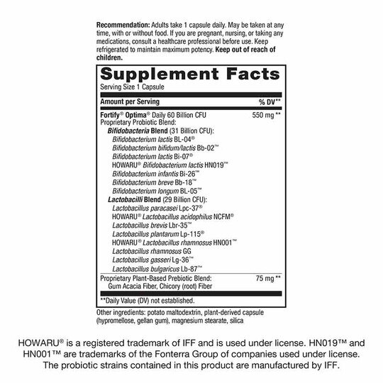 Fortify Optima Advanced 60 Billion, 30 Veg Capsul, NWA