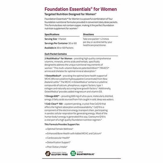 Foundation Essentials for Women, NuMedica