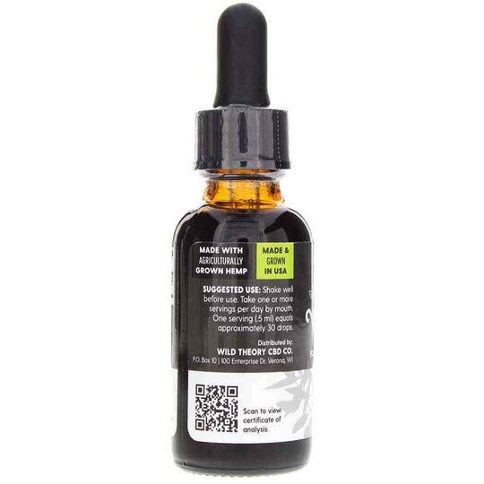 Full Spectrum CBD Oil Black Label, 1 Oz, WTH