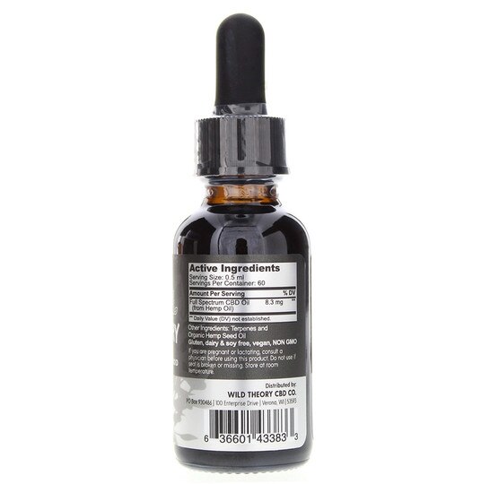 Full Spectrum CBD Oil Black Label Regular 500 Mg, 1 Oz, WTH