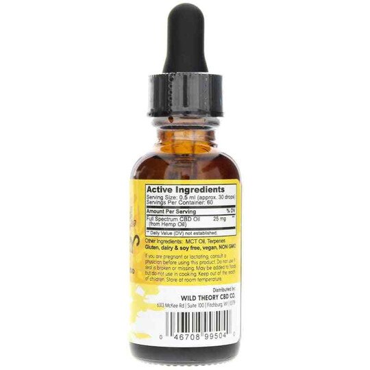 Full Spectrum CBD Oil Extra, 1 Oz, WTH