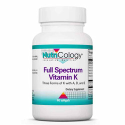 Full Spectrum Vitamin K, 90 Softgels, Nutricology