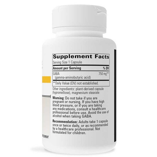 Gaba, 60 Veg Capsules, INT