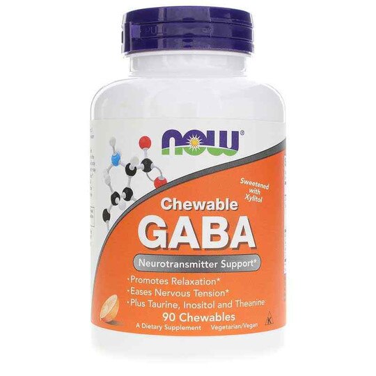 GABA Chewable, 90 Chewables, NOW