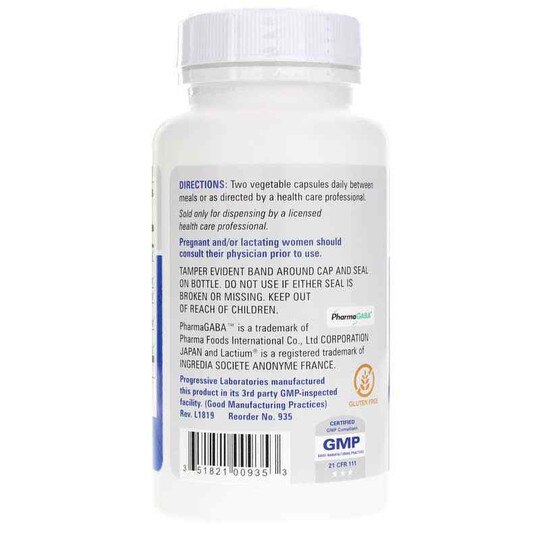 GABA-Val Natural Gaba & Lactium, 60 Veg Capsules, PGL