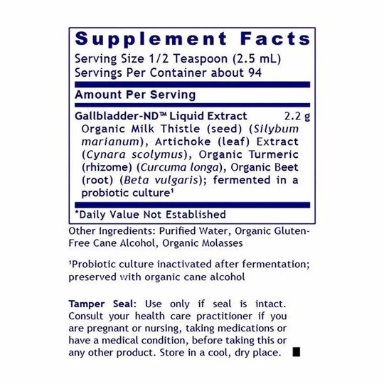 Gallbladder-ND Fermented Gallbladder Support, 8 Oz, PRL