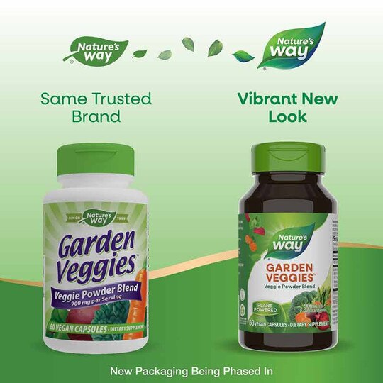 Garden Veggies 12 Veggie Blend, 60 Veg Capsules, NWA