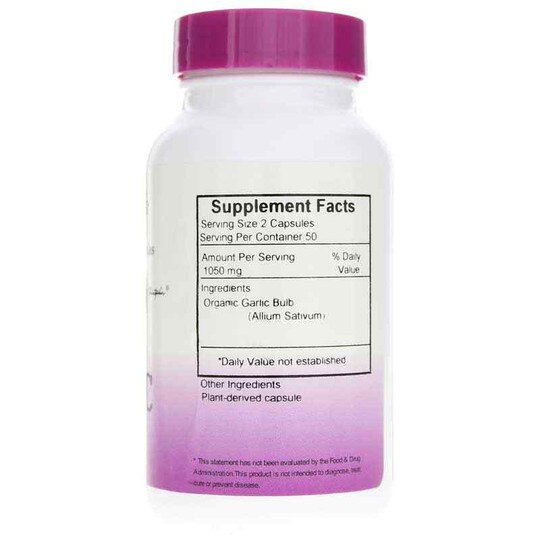 Garlic 525 Mg, 100 Veg Capsules, DRC