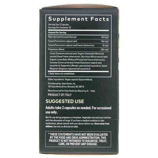 Gas & Bloating Rapid Relief, 50 Veg Capsules, GH